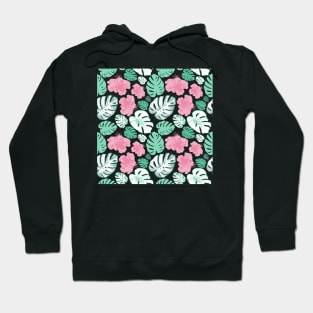 Cute tropical leaves and florals Hoodie